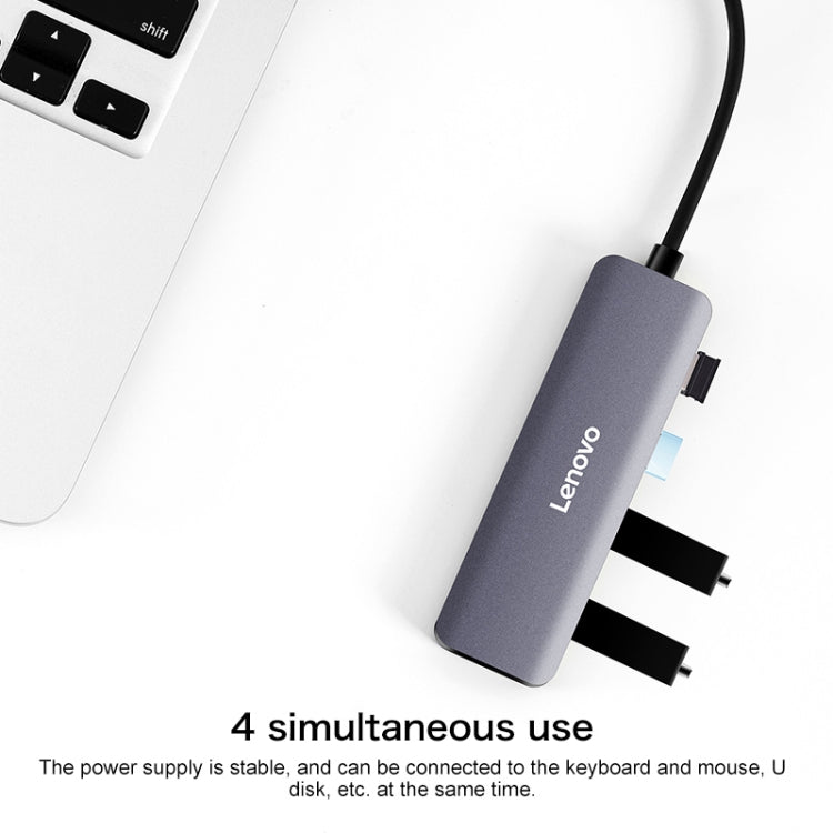 Lenovo C04 4 In 1 Type-C / USB-C to USB-C Converter Splitter Hub - Cable & Adapters by Lenovo | Online Shopping South Africa | PMC Jewellery | Buy Now Pay Later Mobicred