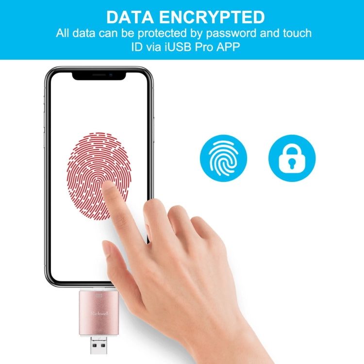 Richwell 3 in 1 32G Type-C + 8 Pin + USB 3.0 Metal Double Cover Push-pull Flash Disk with OTG Function(Silver) - free shipping - PMC Jewellery - Order now!