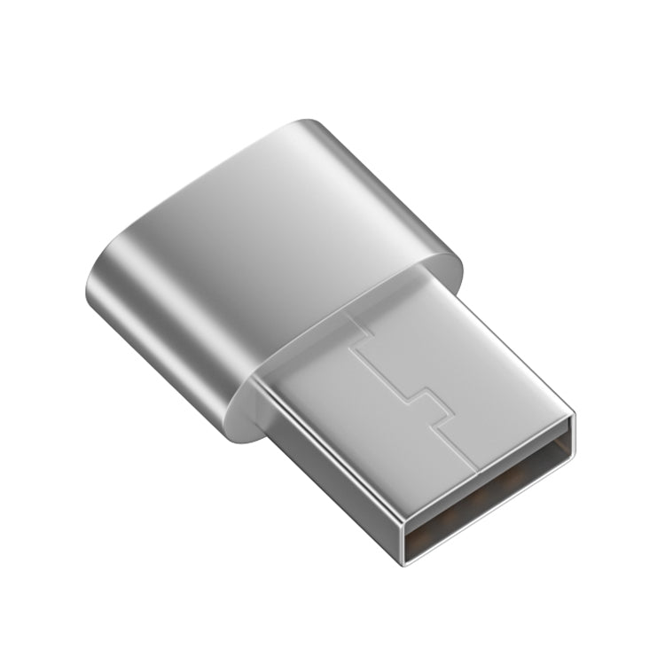 USB 2.0 Male to Female Type-C Adapter (Silver) - Cable & Adapters by PMC Jewellery | Online Shopping South Africa | PMC Jewellery | Buy Now Pay Later Mobicred