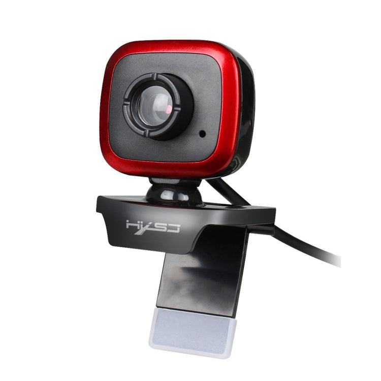 HXSJ A849 480P Adjustable 360 Degree HD Video Webcam PC Camera with Microphone(Black Red) - HD Camera by HXSJ | Online Shopping South Africa | PMC Jewellery | Buy Now Pay Later Mobicred