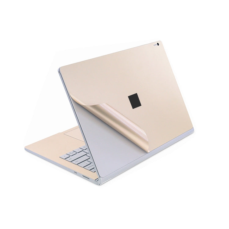 4 in 1 Notebook Shell Protective Film Sticker Set for Microsoft Surface Book 2 15 inch(Gold) - Screen & Keyboard Cover by PMC Jewellery | Online Shopping South Africa | PMC Jewellery | Buy Now Pay Later Mobicred