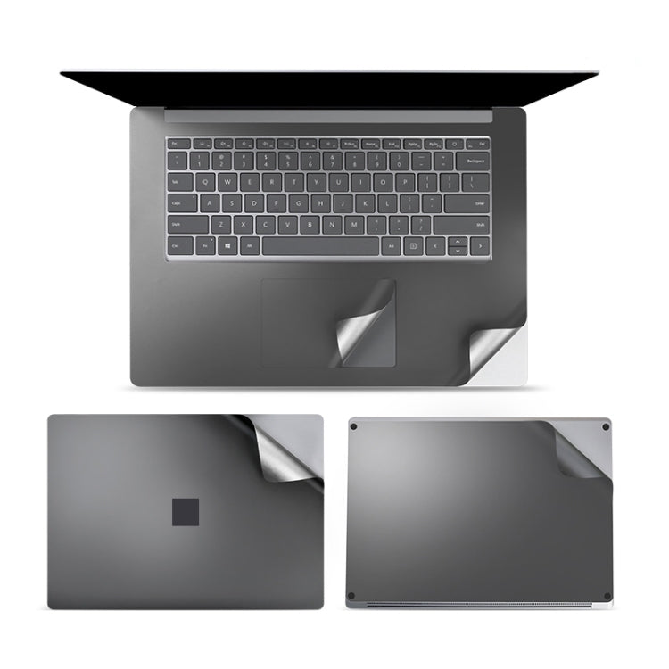 4 in 1 Notebook Shell Protective Film Sticker Set for Microsoft Surface Laptop 3 15 inch (Grey) - Screen & Keyboard Cover by PMC Jewellery | Online Shopping South Africa | PMC Jewellery | Buy Now Pay Later Mobicred