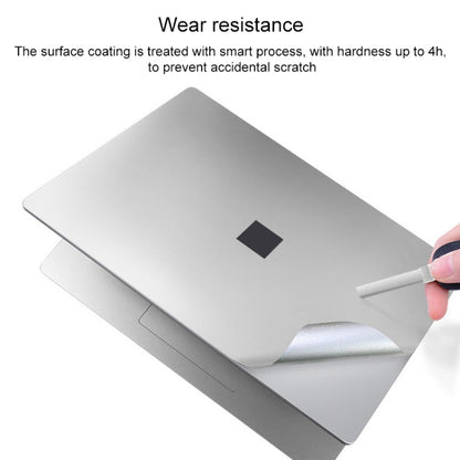 4 in 1 Notebook Shell Protective Film Sticker Set for Microsoft Surface Laptop 3 15 inch (Silver) - Screen & Keyboard Cover by PMC Jewellery | Online Shopping South Africa | PMC Jewellery | Buy Now Pay Later Mobicred