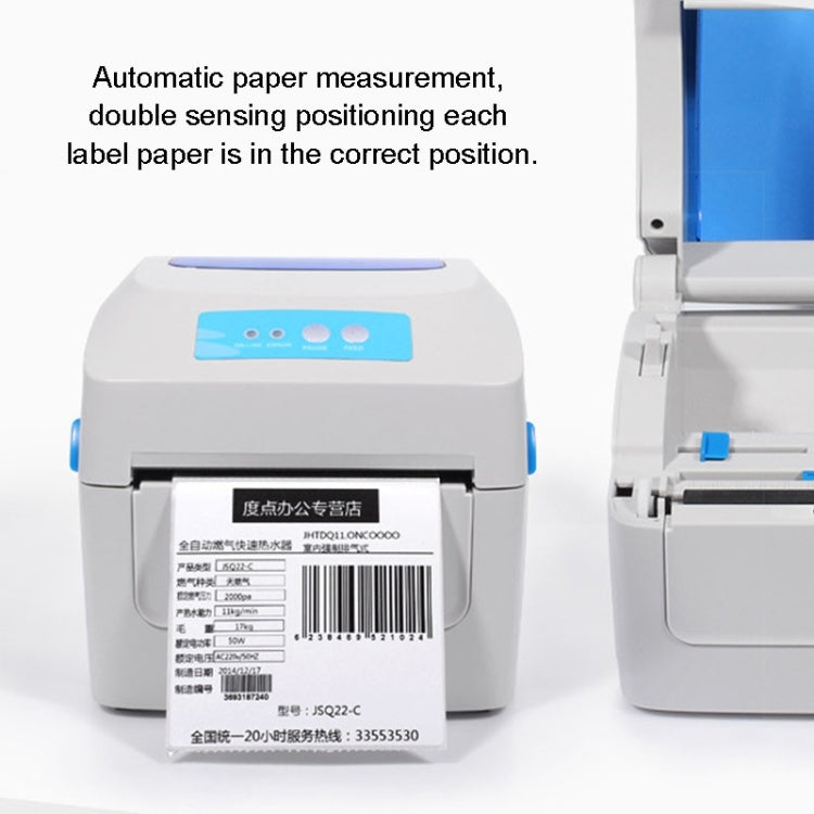 GPRINTER GP1324D Bluetooth USB Port Thermal Automatic Calibration Barcode Printer, Max Supported Thermal Paper Size: 104 x 2286mm - Printer by Gainscha | Online Shopping South Africa | PMC Jewellery | Buy Now Pay Later Mobicred