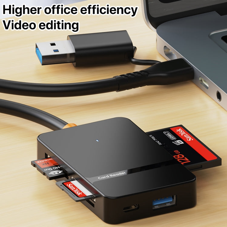 ADS-316 8 in 1 Type-C+USB Multi-function Card Reader -  by PMC Jewellery | Online Shopping South Africa | PMC Jewellery | Buy Now Pay Later Mobicred