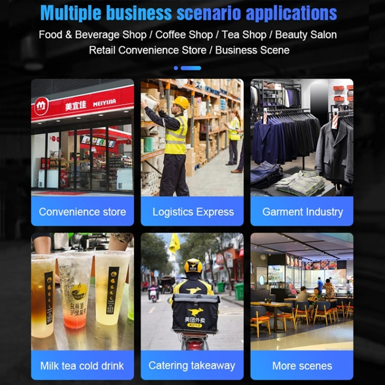 POS-6000 4G Version 1GB+8GB 58mm PDA Handheld 5.5 inch QR Code Android Smart POS Teminal Scanner Printer, EU Plug - Printer by PMC TechLife | Online Shopping South Africa | PMC TechLife | Buy Now Pay Later Mobicred