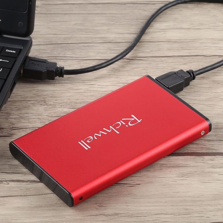 Richwell SATA R2-SATA-160GB 160GB 2.5 inch USB3.0 Super Speed Interface Mobile Hard Disk Drive(Red) - External Hard Drives by Richwell | Online Shopping South Africa | PMC Jewellery | Buy Now Pay Later Mobicred