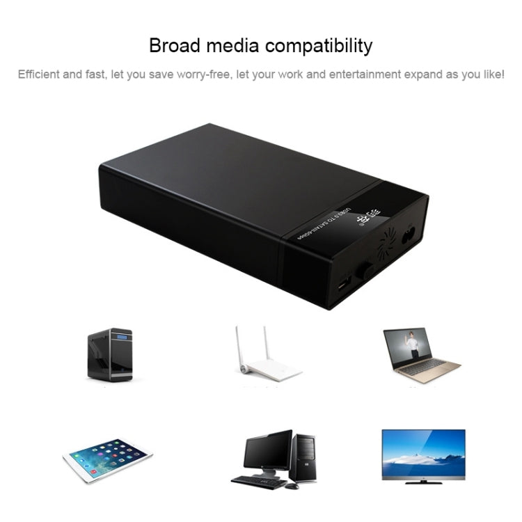 Universal SATA 2.5 / 3.5 inch USB3.0 Interface External Solid State Drive Enclosure for Laptops / Desktop Computers, The Maximum Support Capacity: 10TB - HDD Enclosure by PMC Jewellery | Online Shopping South Africa | PMC Jewellery | Buy Now Pay Later Mobicred