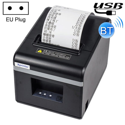 Xprinter N160II USB+Bluetooth Interface 80mm 160mm/s Automatic Thermal Receipt Printer, EU Plug - Printer by Xprinter | Online Shopping South Africa | PMC Jewellery | Buy Now Pay Later Mobicred