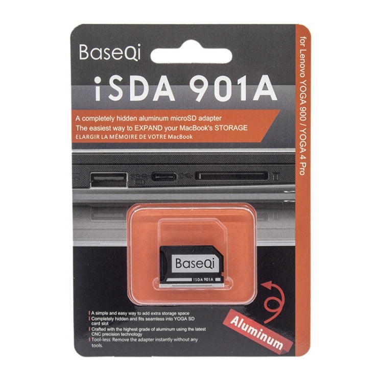 BASEQI Hidden Aluminum Alloy High Speed SD Card Case for Dell Inspiron 7000-7560 15.6 inch Laptop - Card Case by PMC Jewellery | Online Shopping South Africa | PMC Jewellery | Buy Now Pay Later Mobicred