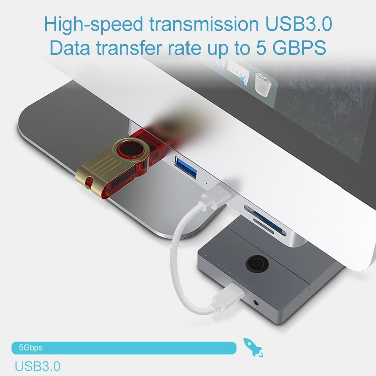 Rocketek For iMac USB3.0 x 3 + SD / TF Multi-function HUB Expansion Dock - USB HUB by ROCKETEK | Online Shopping South Africa | PMC Jewellery | Buy Now Pay Later Mobicred