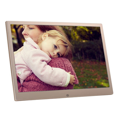 HSD1303 13.3 inch LED 1280x800 High Resolution Display Digital Photo Frame with Holder and Remote Control, Support SD / MMC / MS Card / USB Port, US Plug(Gold) - 11-15 inch by PMC Jewellery | Online Shopping South Africa | PMC Jewellery | Buy Now Pay Later Mobicred