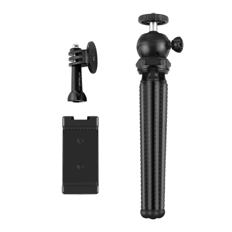 PULUZ Mini Octopus Flexible Tripod Holder with Ball Head & Phone Clamp + Tripod Mount Adapter & Long Screw for SLR Cameras, GoPro, Cellphone, Size: 25cmx4.5cm - Portable Mini Tripod by PULUZ | Online Shopping South Africa | PMC Jewellery | Buy Now Pay Later Mobicred