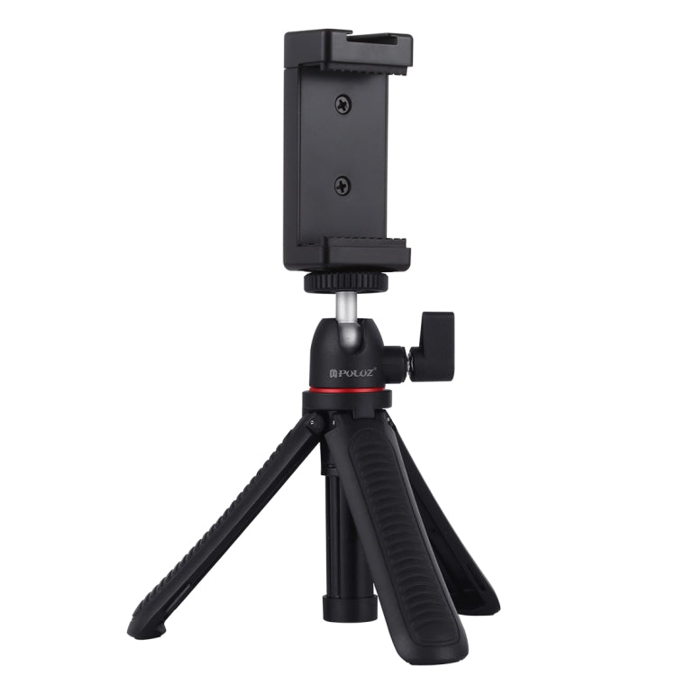 PULUZ Selfie Sticks Tripod Mount + Phone Clamp with Tripod Adapter & Long Screw(Black) - Desktop Holder by PULUZ | Online Shopping South Africa | PMC Jewellery | Buy Now Pay Later Mobicred