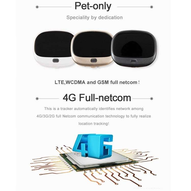 RF-V43 B Style IP67 Waterproof GPS + LBS + WiFi Pet Locator Pet Collar Tracking Device For North America/South America(Black) - Pet Tracker by PMC Jewellery | Online Shopping South Africa | PMC Jewellery | Buy Now Pay Later Mobicred