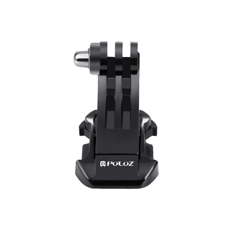 PULUZ Black Vertical Surface J-Hook Buckle Mount for PULUZ Action Sports Cameras Jaws Flex Clamp Mount for GoPro Hero12 Black / Hero11 /10 /9 /8 /7 /6 /5, Insta360 Ace / Ace Pro, DJI Osmo Action 4 and Other Action Cameras(Black) - Helmet Mount by PULUZ | Online Shopping South Africa | PMC Jewellery | Buy Now Pay Later Mobicred