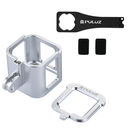 PULUZ Housing Shell CNC Aluminum Alloy Protective Cage with Insurance Frame for GoPro HERO5 Session /HERO4 Session /HERO Session(Silver) - Metal Cases by PULUZ | Online Shopping South Africa | PMC Jewellery | Buy Now Pay Later Mobicred