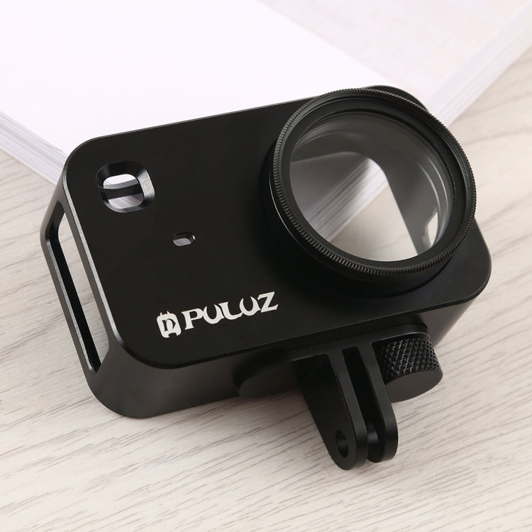 PULUZ Housing Shell CNC Aluminum Alloy Protective Cage with 37mm UV Filter Lens for Xiaomi Mijia Small Camera (Black) - Metal Cases by PULUZ | Online Shopping South Africa | PMC Jewellery | Buy Now Pay Later Mobicred