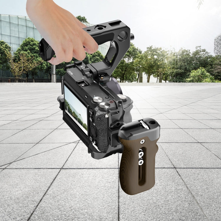 For  Sony A6700 PULUZ Metal Camera Cage Stabilizer Rig (Black) - free shipping - PMC TechLife - Order now!