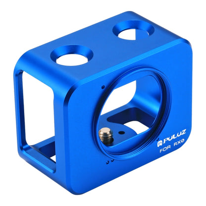 PULUZ for Sony RX0 Aluminum Alloy Protective Cage + 37mm UV Filter Lens + Lens Sunshade with Screws and Screwdrivers(Blue) - Metal Cases by PULUZ | Online Shopping South Africa | PMC Jewellery | Buy Now Pay Later Mobicred