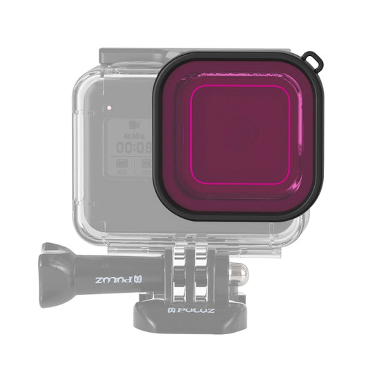 PULUZ Square Housing Diving Color Lens Filter for GoPro HERO8 Black(Purple) - Lens Filter by PULUZ | Online Shopping South Africa | PMC Jewellery | Buy Now Pay Later Mobicred