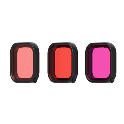 PULUZ Square Housing Diving Color Lens Filter for GoPro HERO8 Black(Pink) - Lens Filter by PULUZ | Online Shopping South Africa | PMC Jewellery | Buy Now Pay Later Mobicred