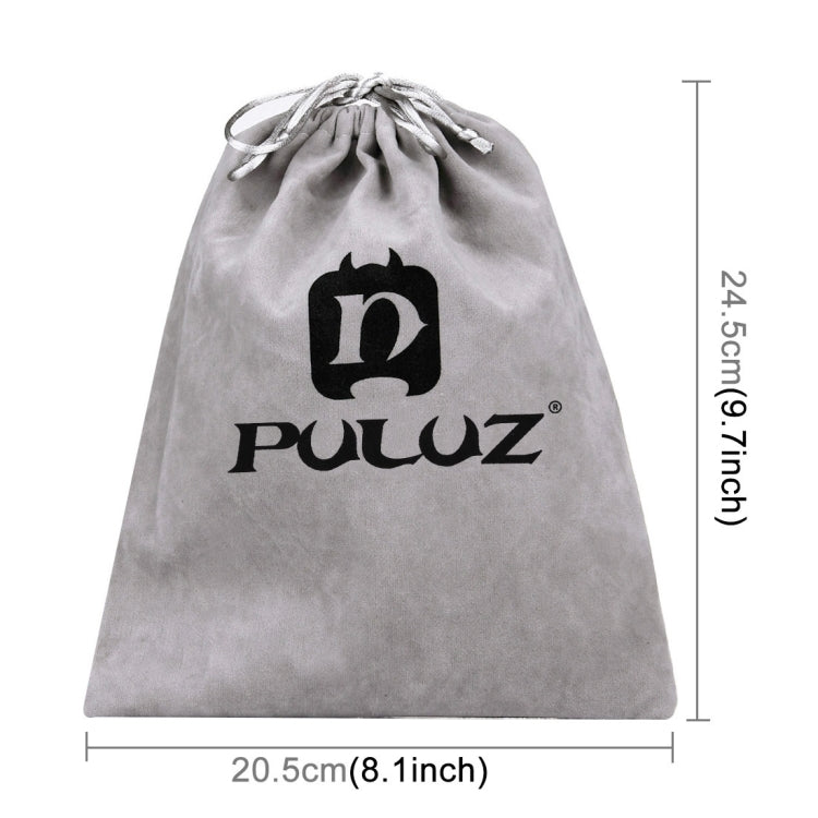PULUZ Storage Bag with Stay Cord for GoPro, Insta360, DJI and Other Action Cameras Accessories(Grey) - Carry Cases by PULUZ | Online Shopping South Africa | PMC TechLife | Buy Now Pay Later Mobicred