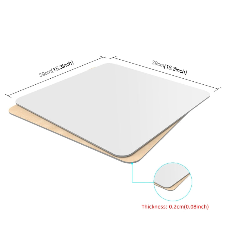 PULUZ 39cm Photography Acrylic Reflective Display Table Background Board(White) -  by PULUZ | Online Shopping South Africa | PMC TechLife | Buy Now Pay Later Mobicred