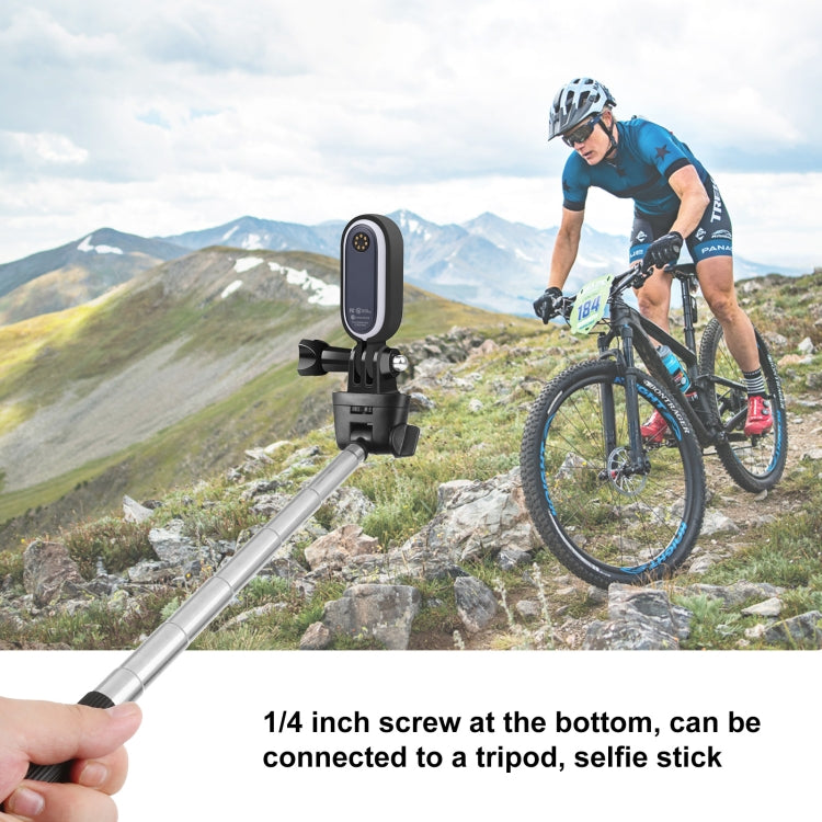 PULUZ Plastic Protective Frame Mount Cage with Tripod Base Adapter for Insta360 GO 2(Black) - Mount & Holder by PULUZ | Online Shopping South Africa | PMC Jewellery