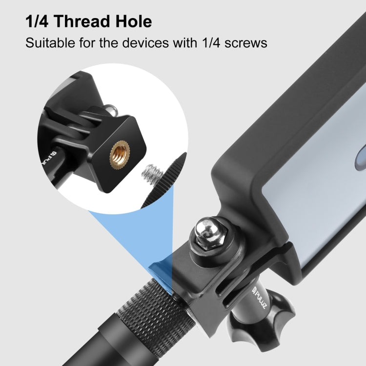 PULUZ PC ABS Plastic Protective Frame for Ricoh Theta SC2, with Adapter Mount & Screw(Black) - Protective Frame by PULUZ | Online Shopping South Africa | PMC TechLife | Buy Now Pay Later Mobicred