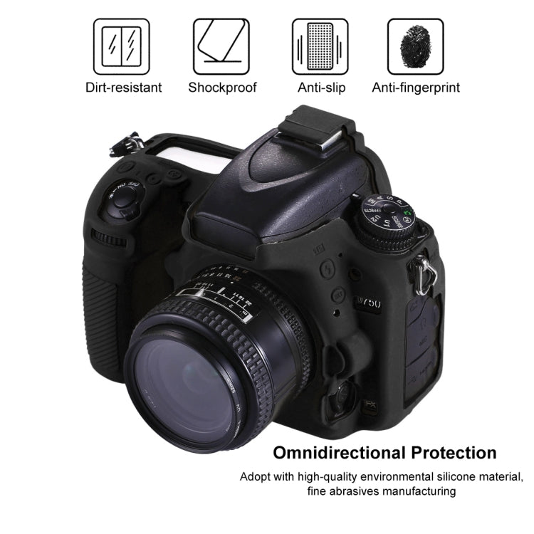 PULUZ Soft Silicone Protective Case for Nikon D750(Black) - free shipping - PMC TechLife - Order now!