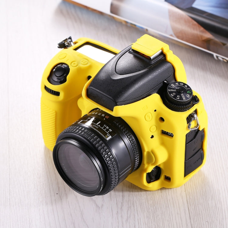 PULUZ Soft Silicone Protective Case for Nikon D750(Yellow) - Protective Case by PULUZ | Online Shopping South Africa | PMC Jewellery | Buy Now Pay Later Mobicred