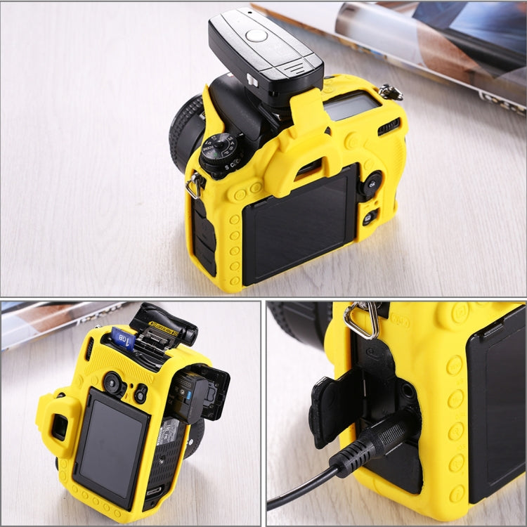PULUZ Soft Silicone Protective Case for Nikon D750(Yellow) - Protective Case by PULUZ | Online Shopping South Africa | PMC Jewellery | Buy Now Pay Later Mobicred