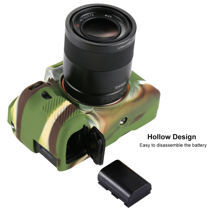 PULUZ Soft Silicone Protective Case for Sony ILCE-7MII / 7SMII / 7RMII(Camouflage) - Protective Case by PULUZ | Online Shopping South Africa | PMC TechLife | Buy Now Pay Later Mobicred