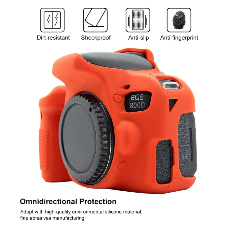 PULUZ Soft Silicone Protective Case for Canon EOS 800D(Red) - free shipping - PMC TechLife - Order now!