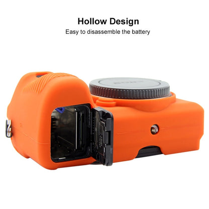 PULUZ Soft Silicone Protective Case for Sony ILCE-6500(Orange) - Protective Case by PULUZ | Online Shopping South Africa | PMC Jewellery | Buy Now Pay Later Mobicred