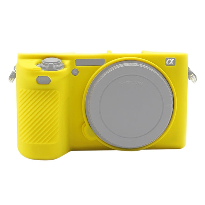 PULUZ Soft Silicone Protective Case for Sony ILCE-6500(Yellow) - Protective Case by PULUZ | Online Shopping South Africa | PMC Jewellery | Buy Now Pay Later Mobicred