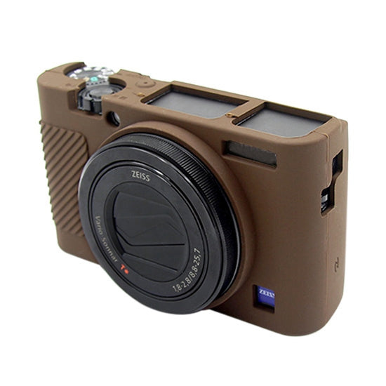 PULUZ Soft Silicone Protective Case for Sony RX100 III / IV / V(Coffee) - Protective Case by PULUZ | Online Shopping South Africa | PMC TechLife | Buy Now Pay Later Mobicred
