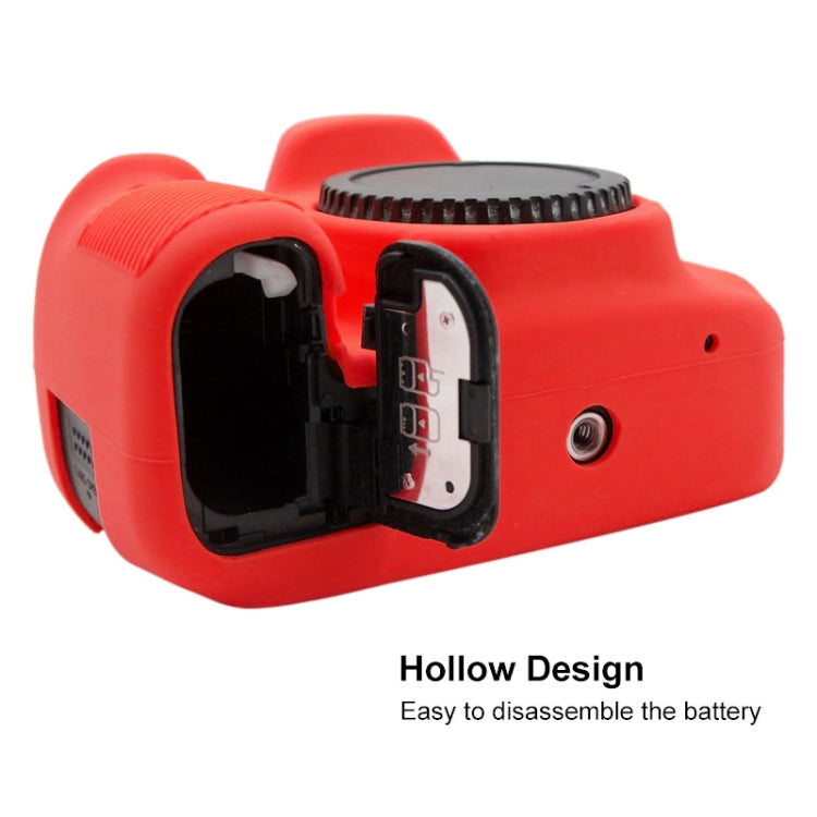 PULUZ Soft Silicone Protective Case for Canon EOS 90D(Red) - free shipping - PMC TechLife - Order now!