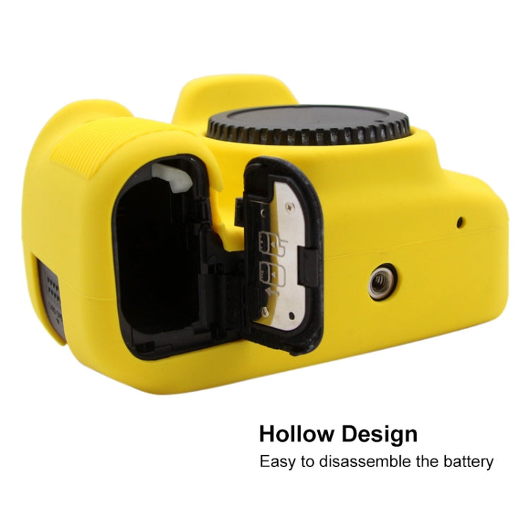 PULUZ Soft Silicone Protective Case for Canon EOS 90D(Yellow) - free shipping - PMC TechLife - Order now!