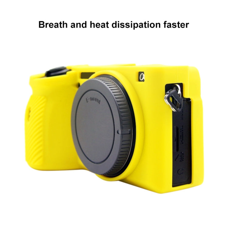 PULUZ Soft Silicone Protective Case for Sony A6600 / ILCE-6600(Yellow) - Protective Case by PULUZ | Online Shopping South Africa | PMC Jewellery | Buy Now Pay Later Mobicred