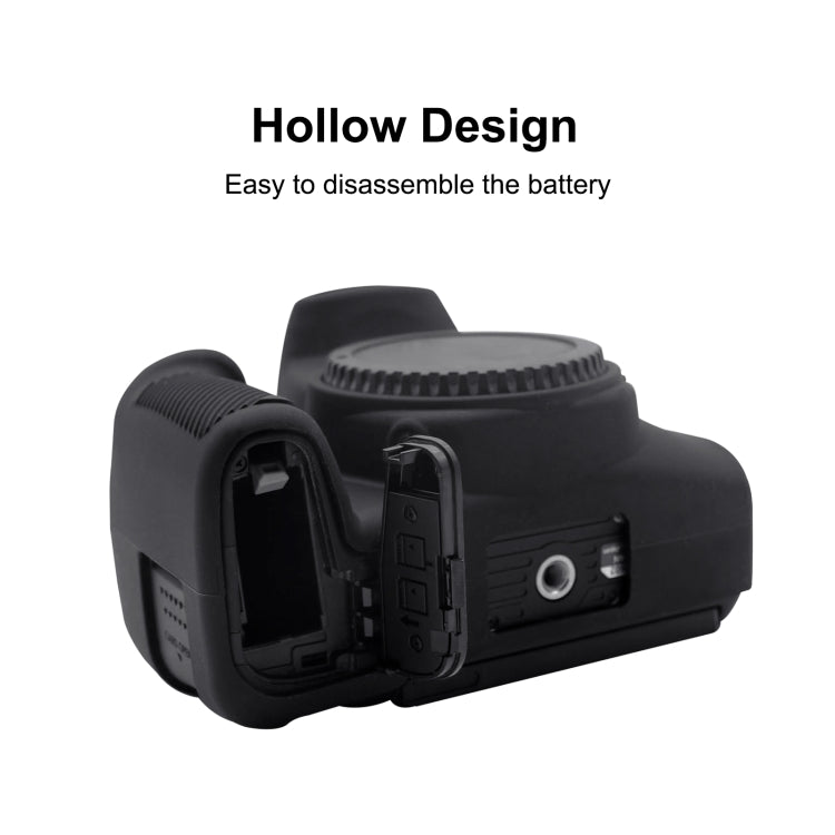 PULUZ Soft Silicone Protective Case for Canon EOS 850D(Black) - Protective Case by PULUZ | Online Shopping South Africa | PMC TechLife | Buy Now Pay Later Mobicred
