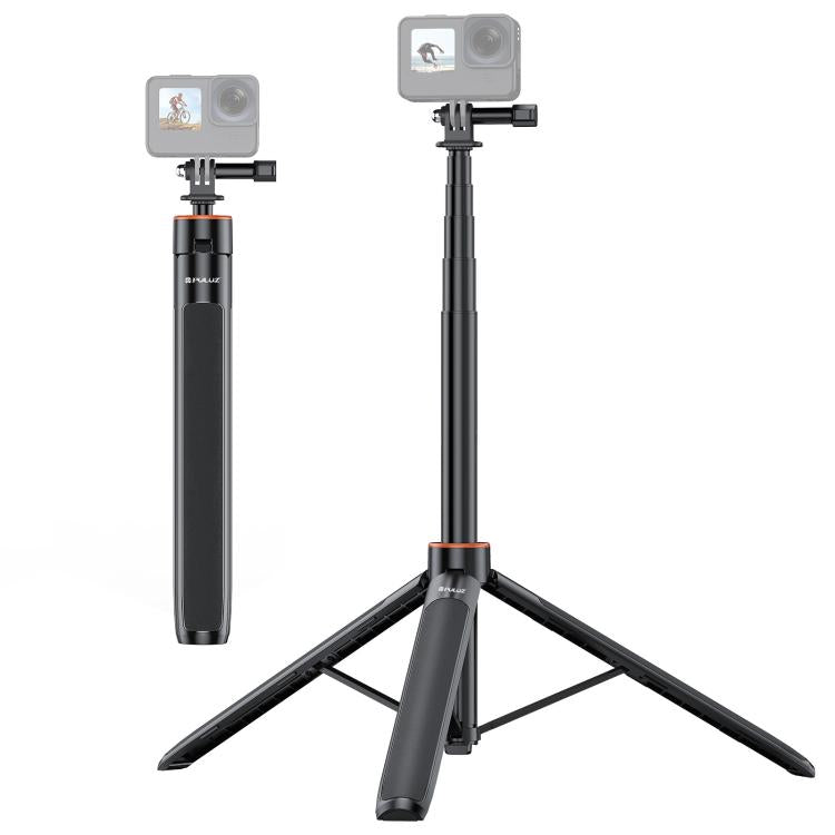 PULUZ 1.4m Action Camera Selfie Stick Tripod Vlog Live Streaming Holder (Black) - free shipping - PMC TechLife - Order now!