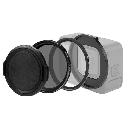 For GoPro HERO12 Black /11 Black /11 Black Mini /10 Black /9 Black PULUZ 52mm UV ND2-400 Filter with Adapter Ring(Black) - Lens Filter by PULUZ | Online Shopping South Africa | PMC Jewellery | Buy Now Pay Later Mobicred