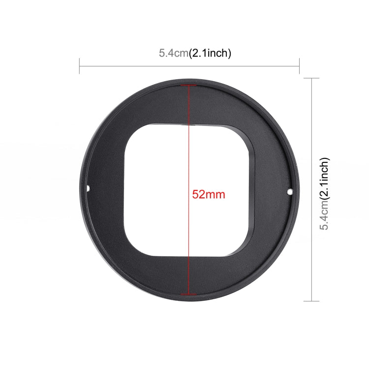 For GoPro HERO12 Black /11 Black /11 Black Mini /10 Black /9 Black PULUZ 52mm UV ND2-400 Filter with Adapter Ring(Black) - Lens Filter by PULUZ | Online Shopping South Africa | PMC Jewellery