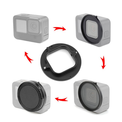 For GoPro HERO12 Black /11 Black /11 Black Mini /10 Black /9 Black PULUZ 52mm UV ND2-400 Filter with Adapter Ring(Black) - Lens Filter by PULUZ | Online Shopping South Africa | PMC Jewellery | Buy Now Pay Later Mobicred