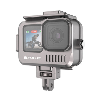 For GoPro HERO13 Black /12 Black /11 Black /10 Black /9 Black PULUZ 40m Waterproof Housing Aluminum Alloy Protective Case (Grey) - Waterproof Cases by PULUZ | Online Shopping South Africa | PMC Jewellery | Buy Now Pay Later Mobicred