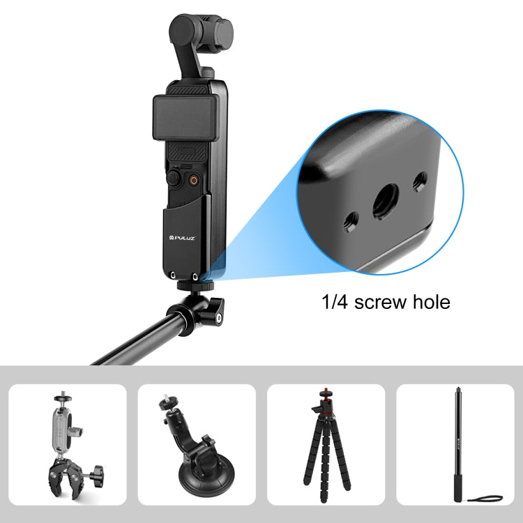 For DJI OSMO Pocket 3 PULUZ Metal Protection Frame Cage Adapter Bracket (Black) - Mount & Holder by PULUZ | Online Shopping South Africa | PMC Jewellery | Buy Now Pay Later Mobicred