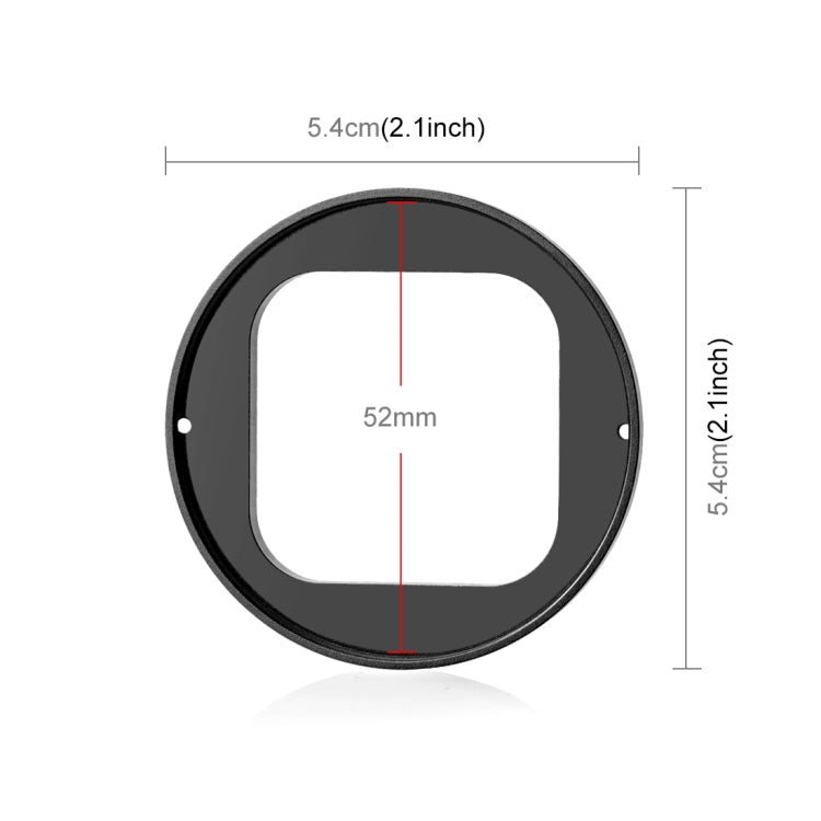 For Insta360 Ace Pro PULUZ 52mm UV Lens Filter Adapter Ring with Lens Cover (Black) - Len Accessories by PULUZ | Online Shopping South Africa | PMC Jewellery | Buy Now Pay Later Mobicred