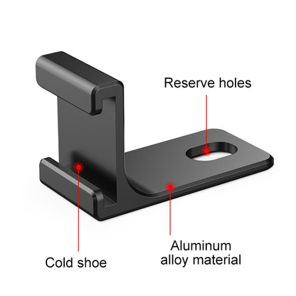 For Insta360 X4 / X3 / One X2 PULUZ Selfie Stick Cold Shoe Extension Bracket (Black) - Mount & Holder by PULUZ | Online Shopping South Africa | PMC Jewellery | Buy Now Pay Later Mobicred